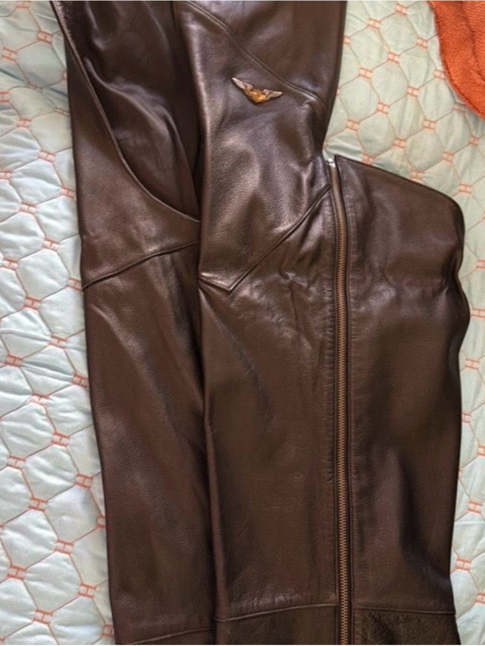 Harley-Davidson Dark Brown Leather Zip Jacket